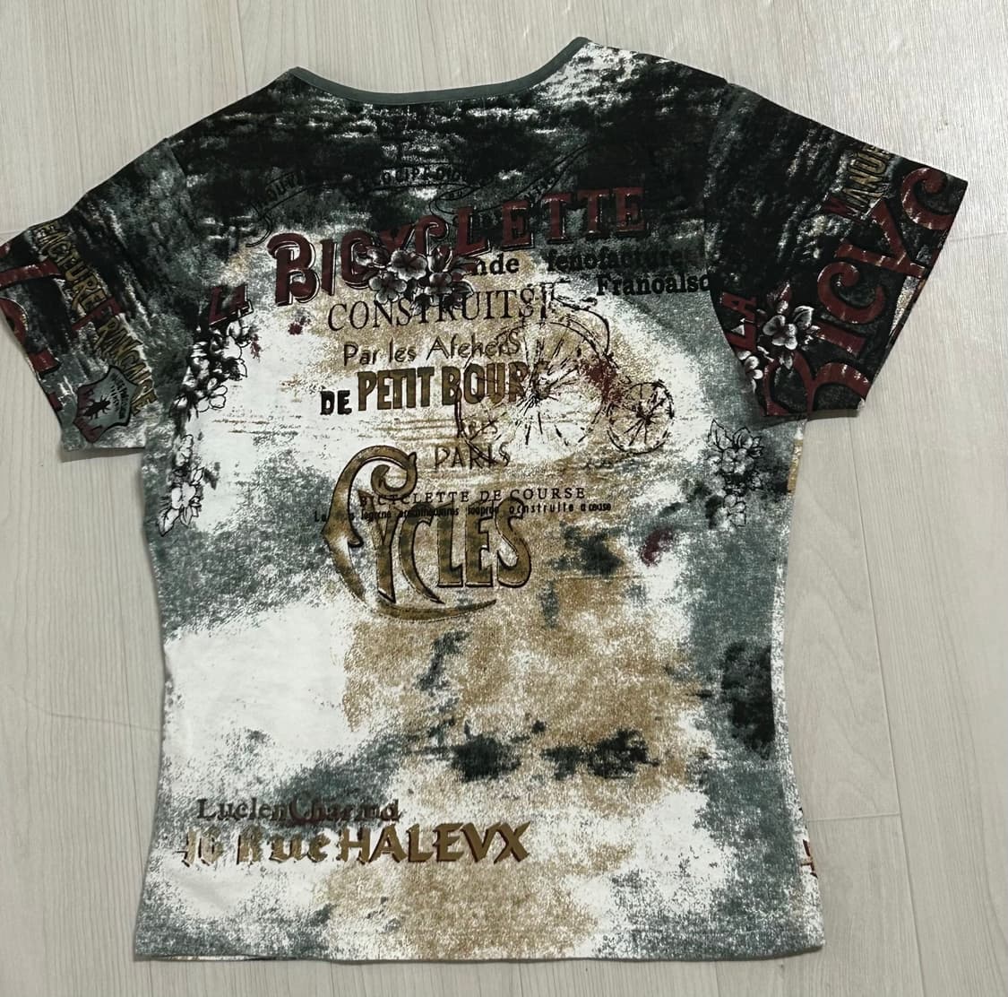 아카이브 오리엔탈 스팽글 딱붙 반팔 탑  상품이미지3