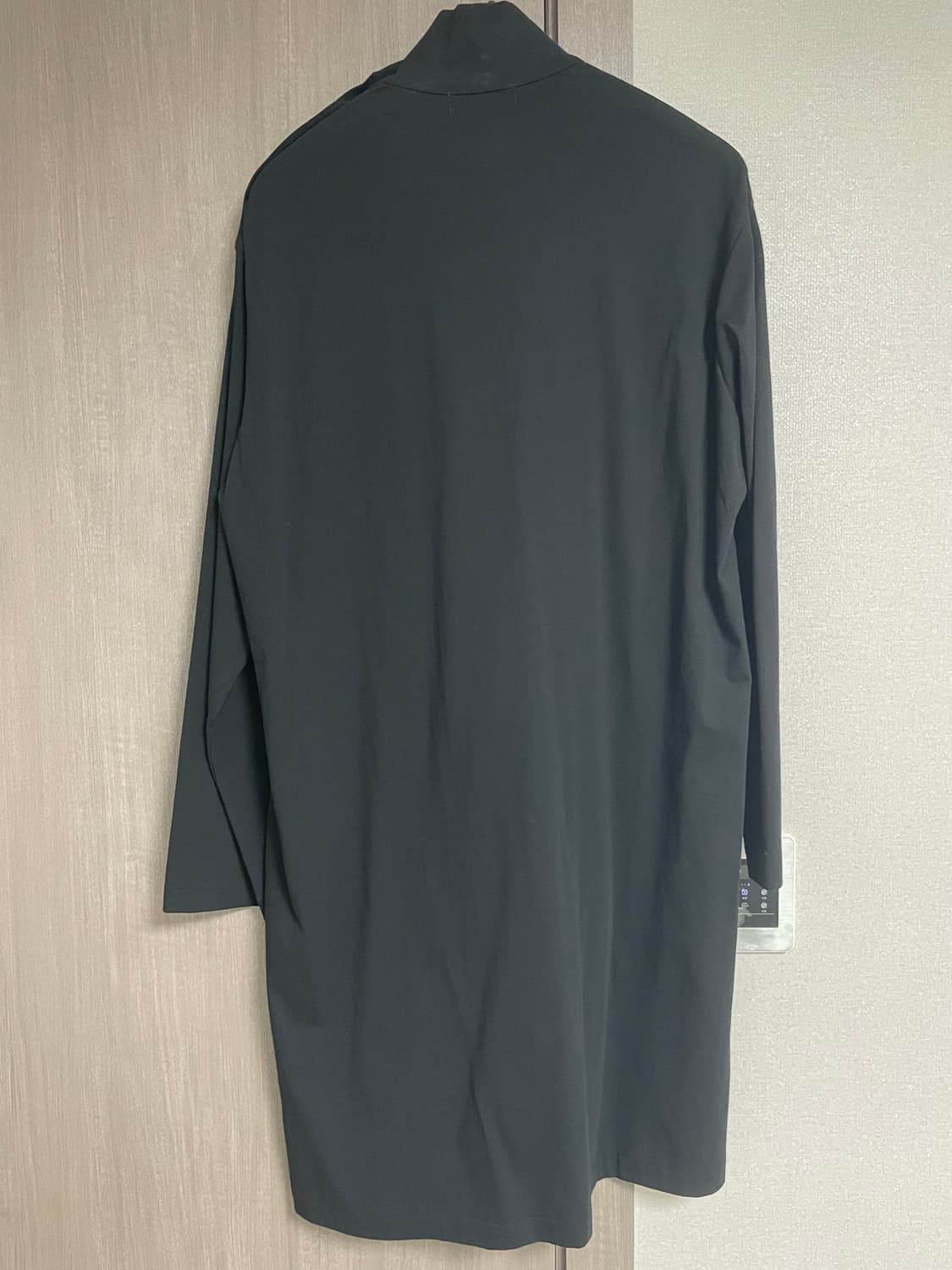 요지 야마모토 남성 블랙 롱 셔츠 상품이미지2