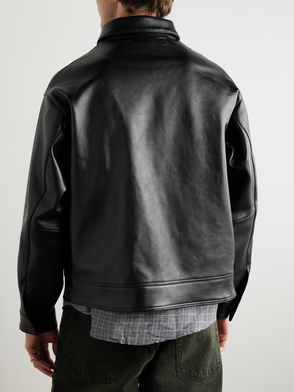 [1월 31까지][1] 25AW 아프레쎄 레더 타입 A-2 플라이트 자켓 상품이미지3