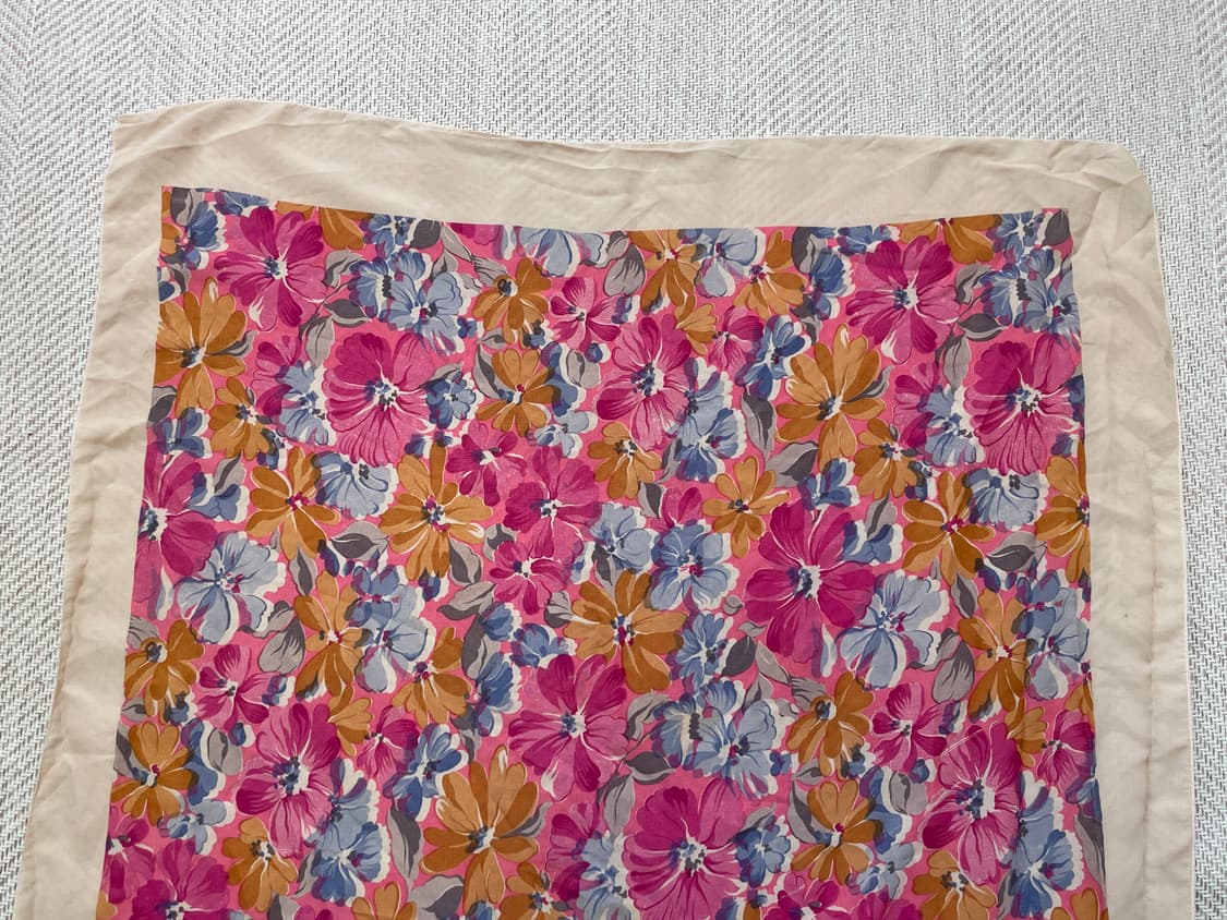 빈티지 실크 플로럴 아트 드레이프 스카프  J04417 상품이미지5