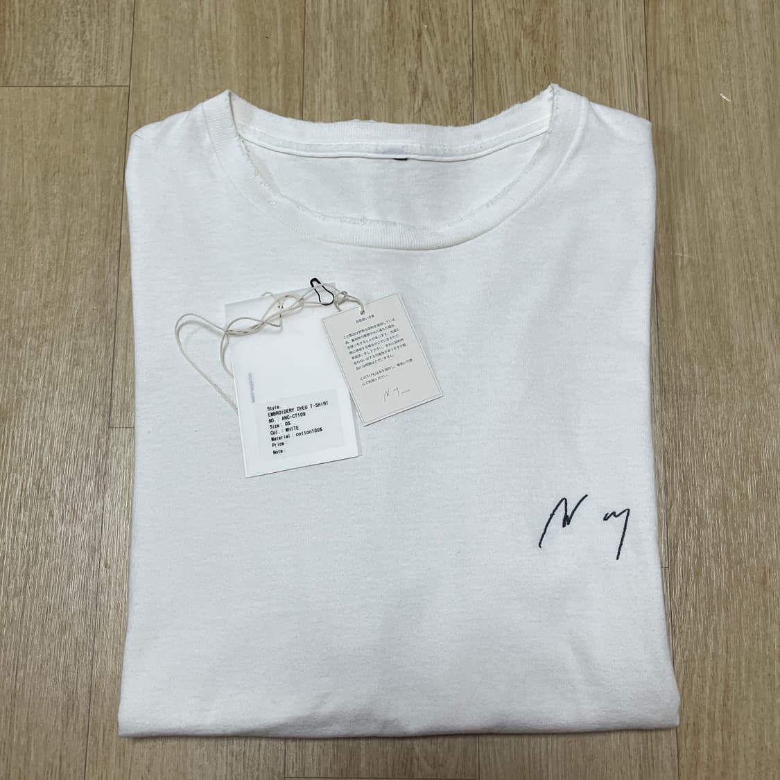 [OS] 안셀름 EMBROIDERY DYED T-SHIRT(WHITE) 상품이미지4