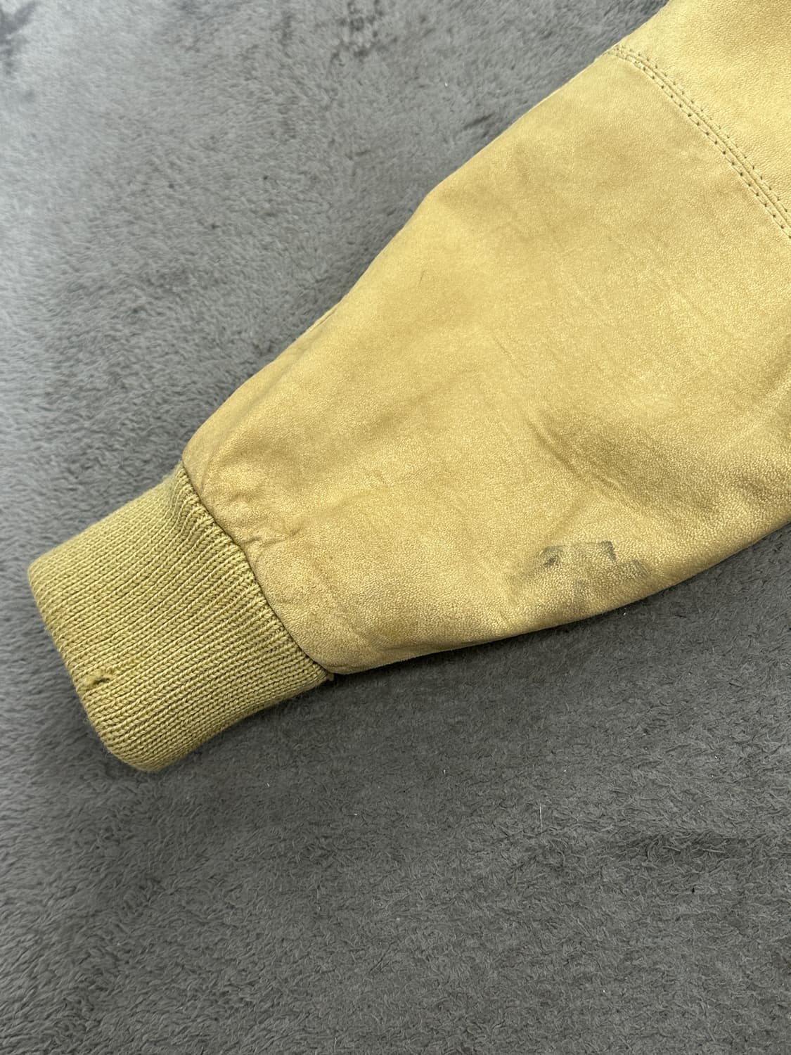 80s HUGO BOSS 레더 블루종 자켓 XL 상품이미지10