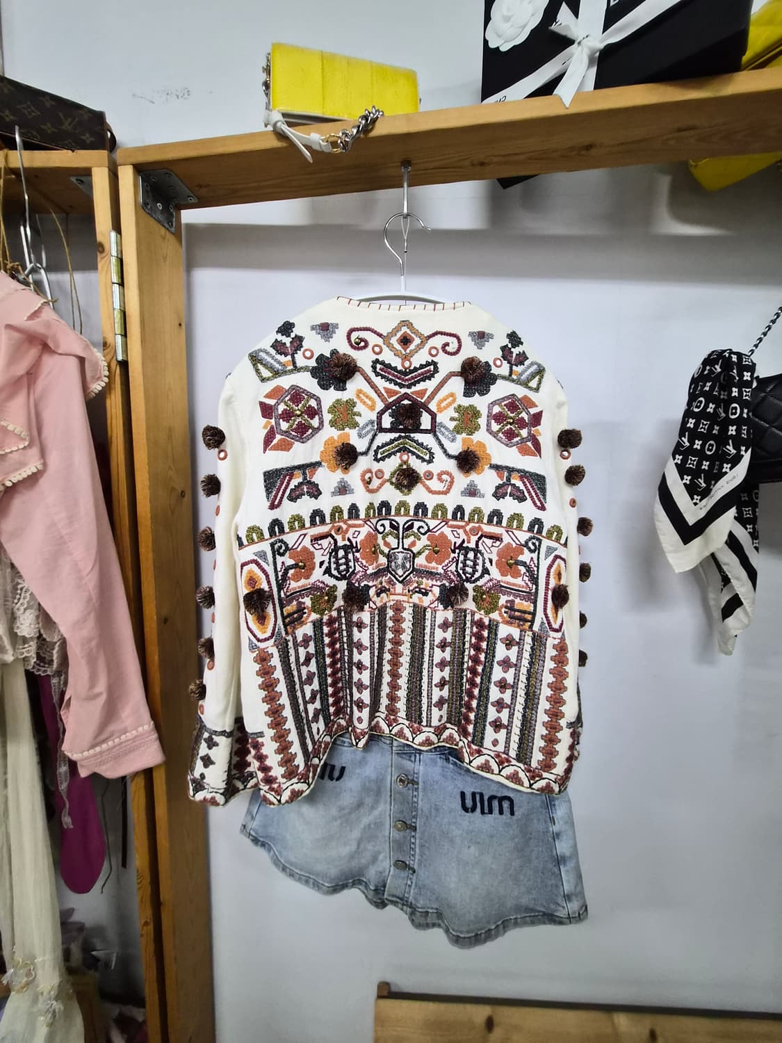 자라 에스닉 자수 가디건 면자켓 상품이미지8