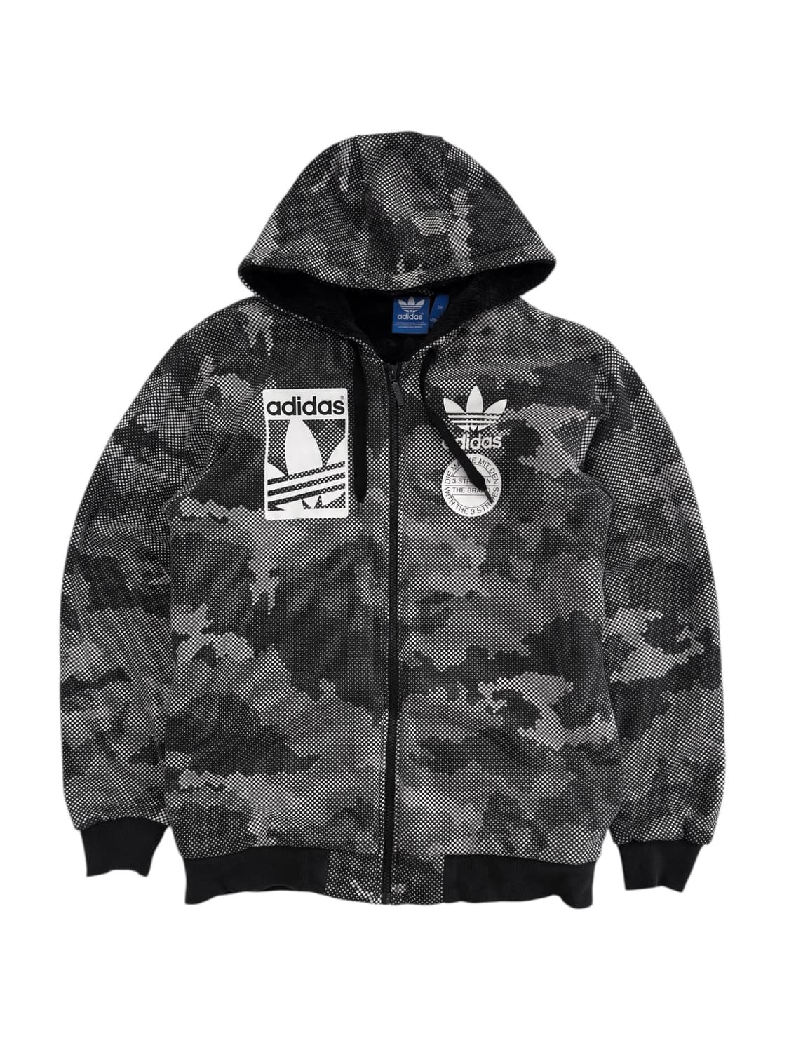 아디다스 카모 쉐르파 후드집업 상품이미지1