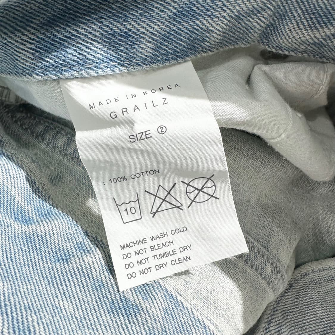 (새상품) 그레일즈 디스트레스드 플레어 진 부츠컷 데님 팬츠 상품이미지6