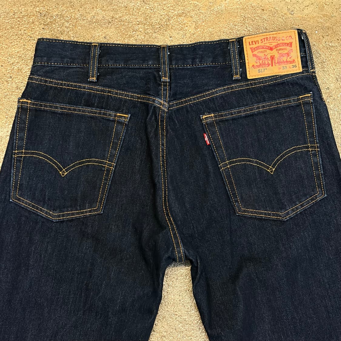 새상품급 미국 빈티지 리바이스 517 진청 부츠컷 청바지 데님팬츠 상품이미지6