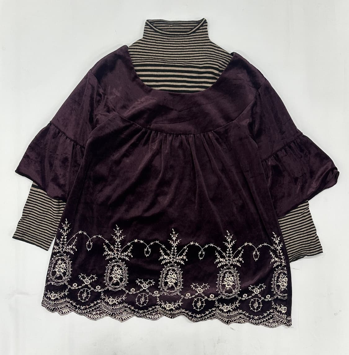 ♥️슈슈룬 쇼콜라 벨벳 코디세트♥️ 고딕풍 마계 고스로리 레이어드  상품이미지2