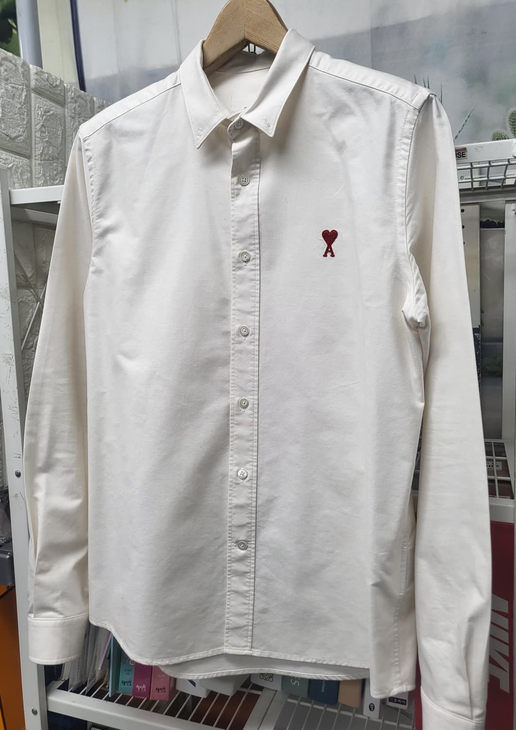 아미 남성셔츠 41/100 스몰하트 옥스퍼드 셔츠 MM46 상품이미지2