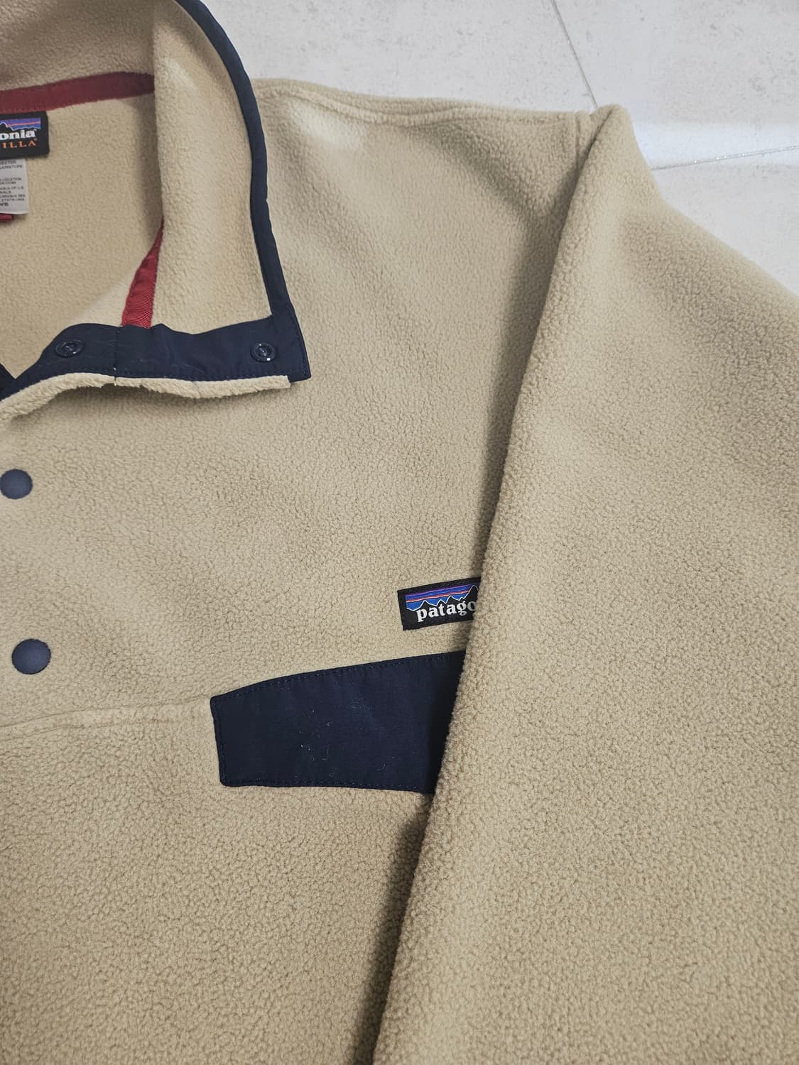 파타고니아 신칠라 L 카키아이보리 상품이미지2