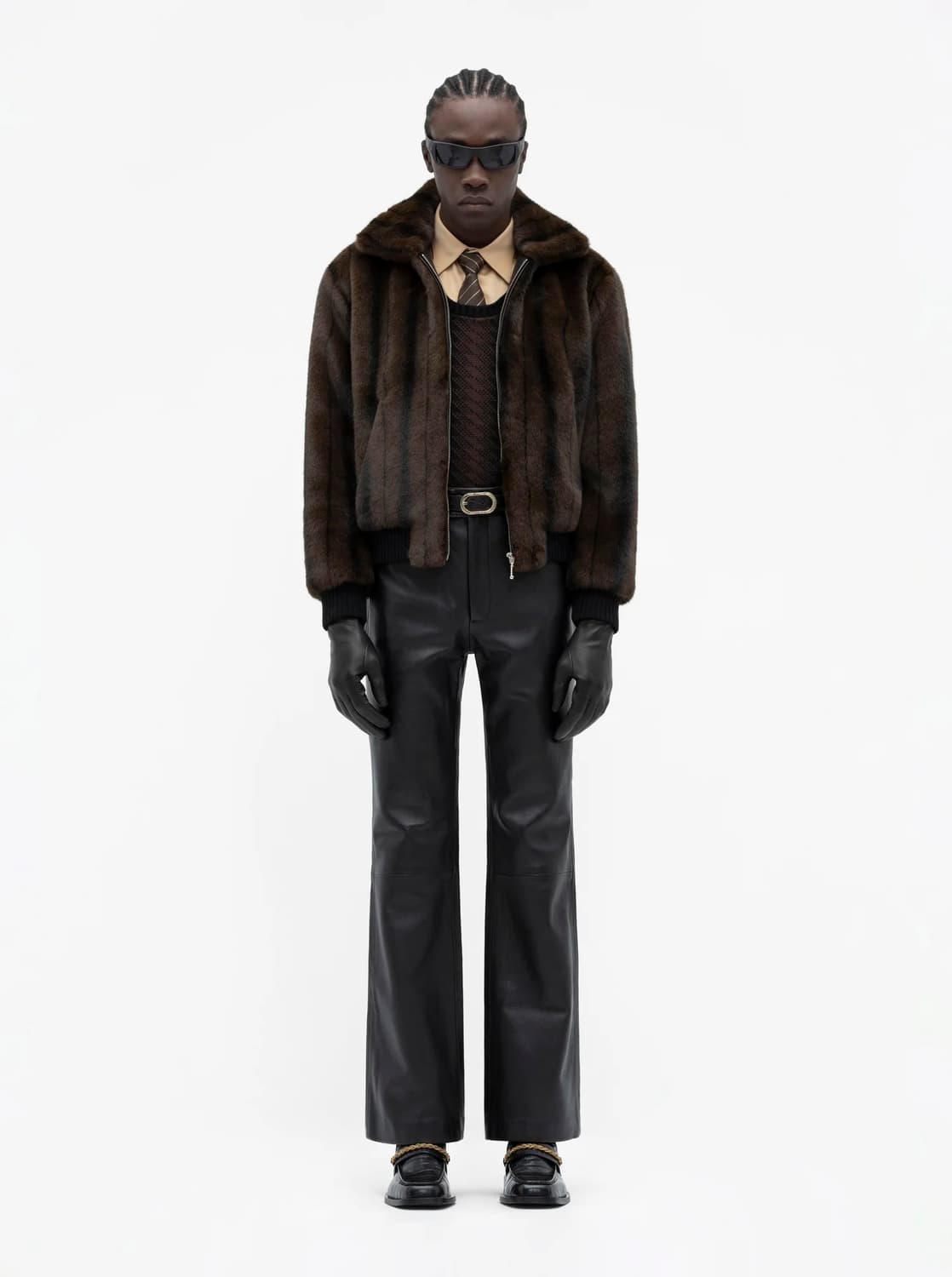 ernest w baker 24AW 밍크 해링턴 퍼 자켓 상품이미지2