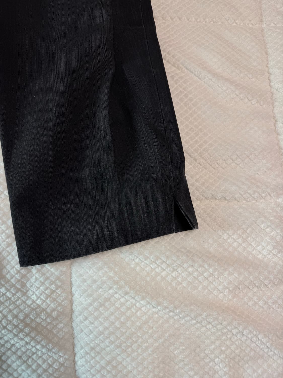 [Demian] 데미안 헤링본 크롭 팬츠_블랙 (L) 상품이미지6