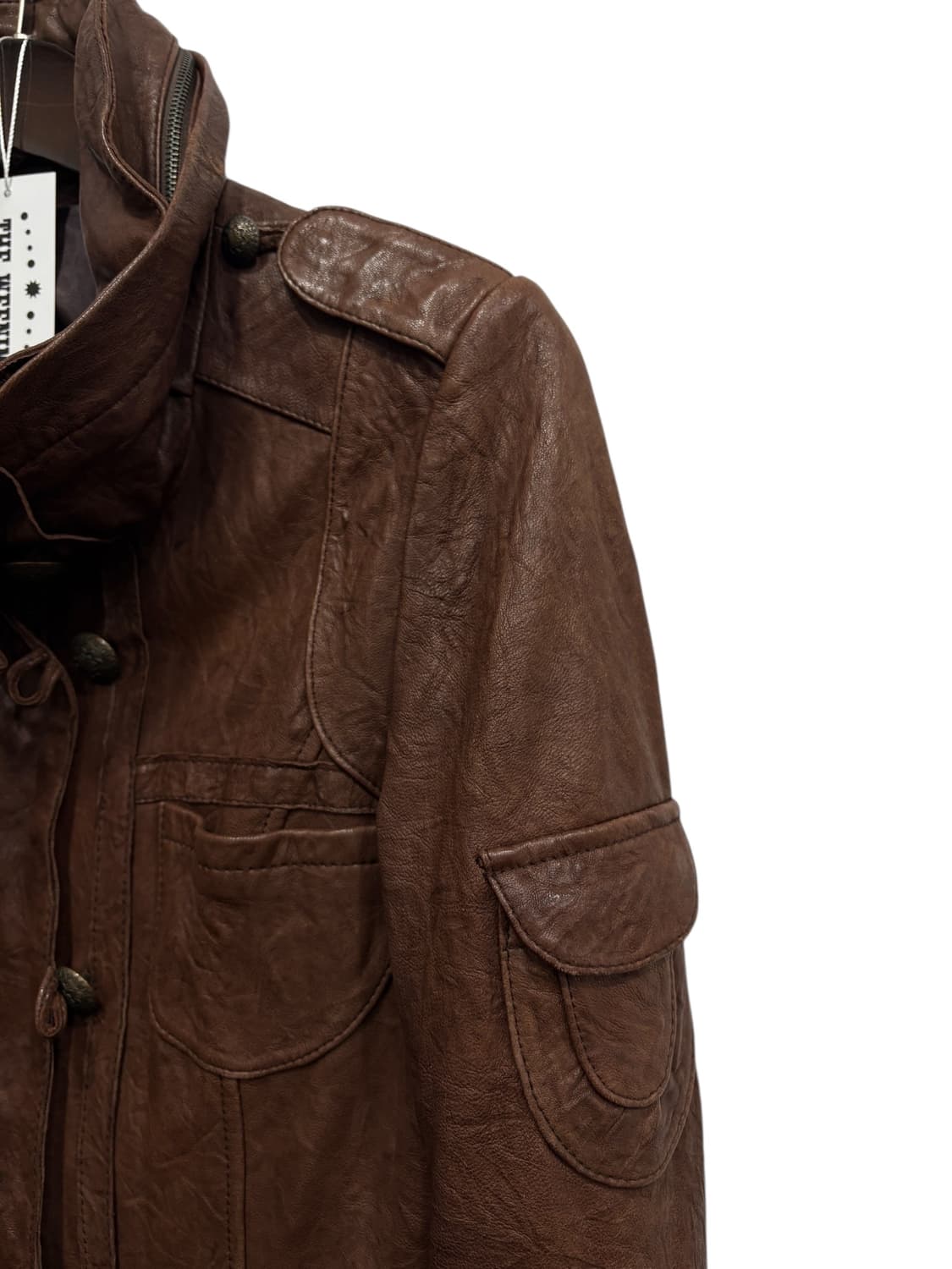 Vintage 양가죽 레더자켓 상품이미지3