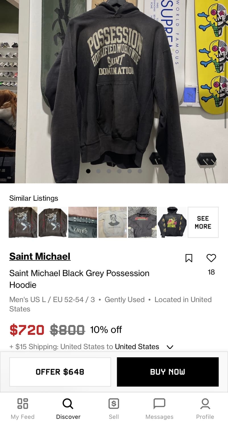 세인트미카엘 포제션 후드 블랙 m 상품이미지9