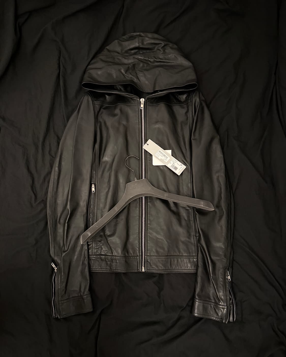 릭 오웬스 13fw Pilnth hooded leather jaket 상품이미지1