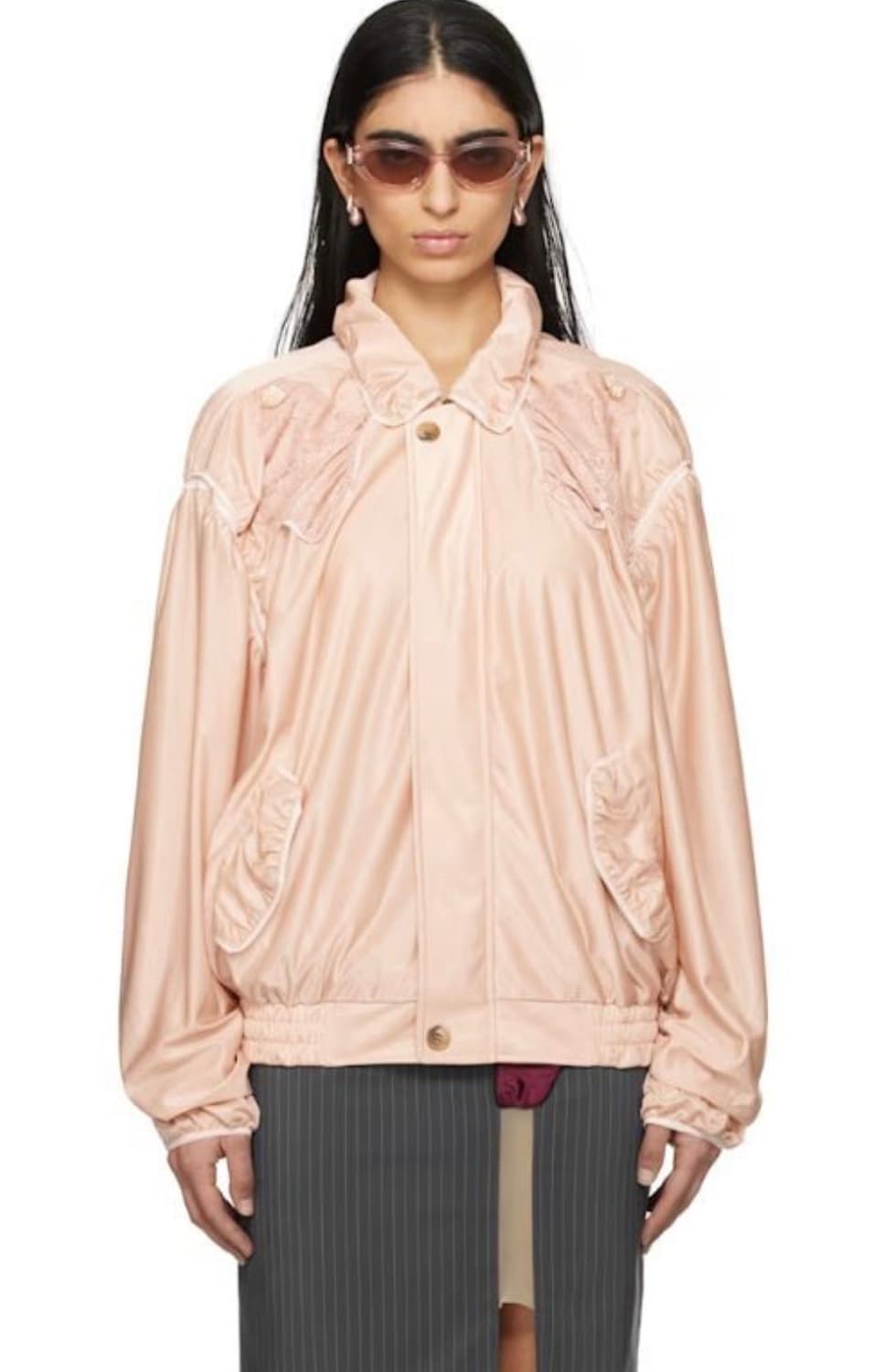 Jenny Fax 베이지 니커 보머 자켓 상품이미지2