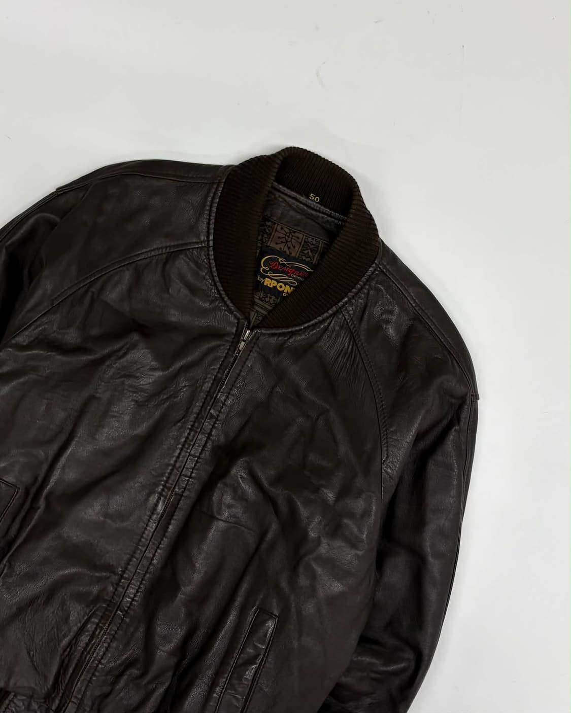 [50] Rponty 빈티지 양가죽 봄버 자켓 상품이미지5
