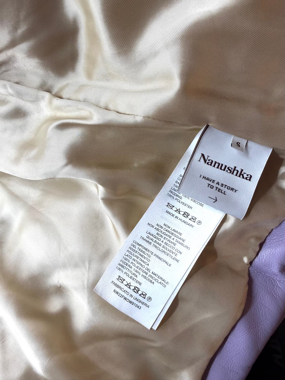 S/ 나누슈카 에코레더 하이드 패딩 점퍼 상품이미지9