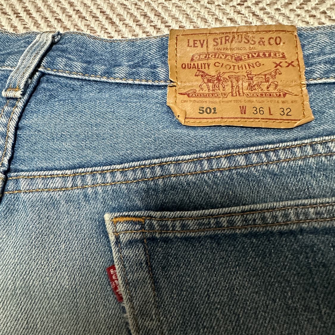LEVI'S 501 90's usa made vintage jeans 상품이미지3