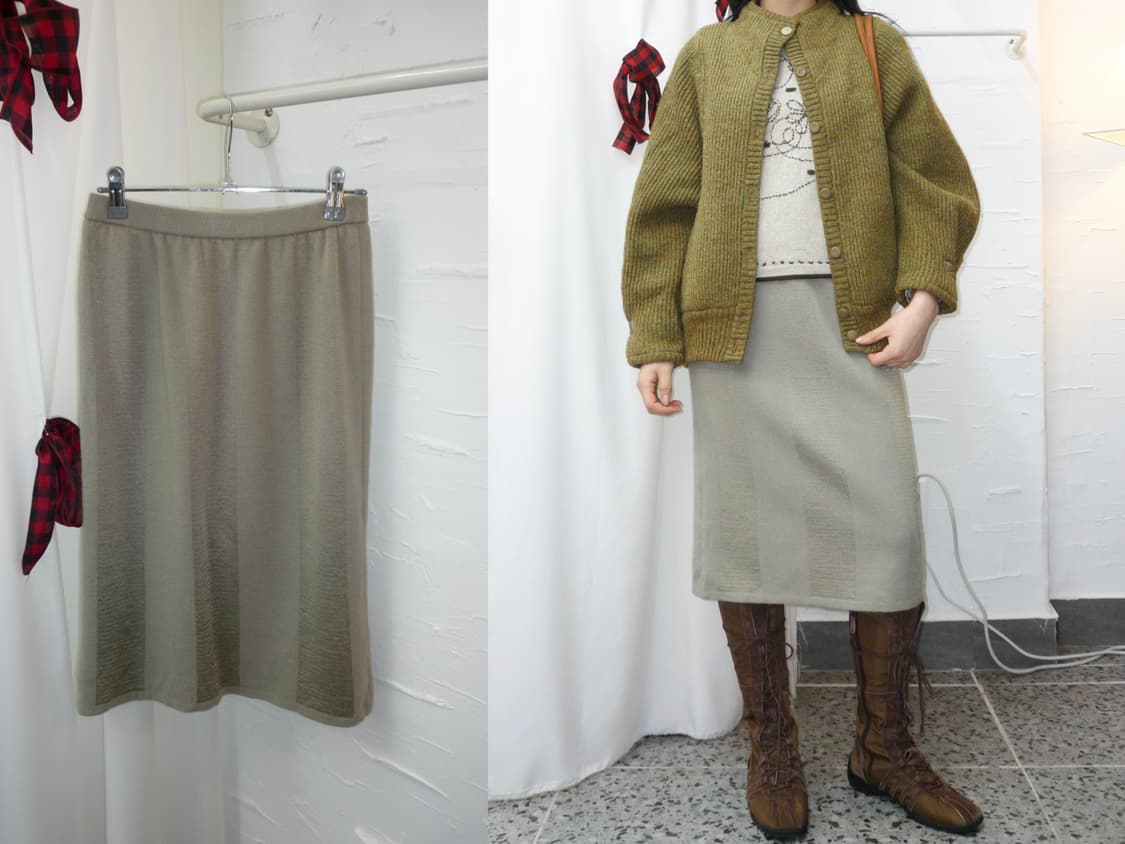 deep mint knit skirt 상품이미지1