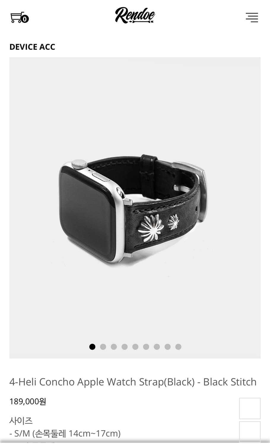 구매) 렌도 애플워치 스트랩 (S/M 사이즈) 45mm  상품이미지1