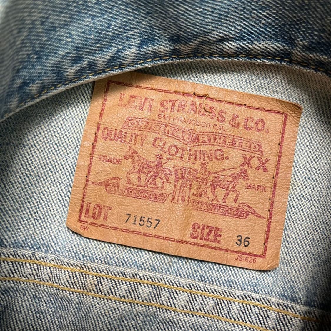  LEVI'S 올드스쿨 빅E 데님 트러거 자켓 36 상품이미지3