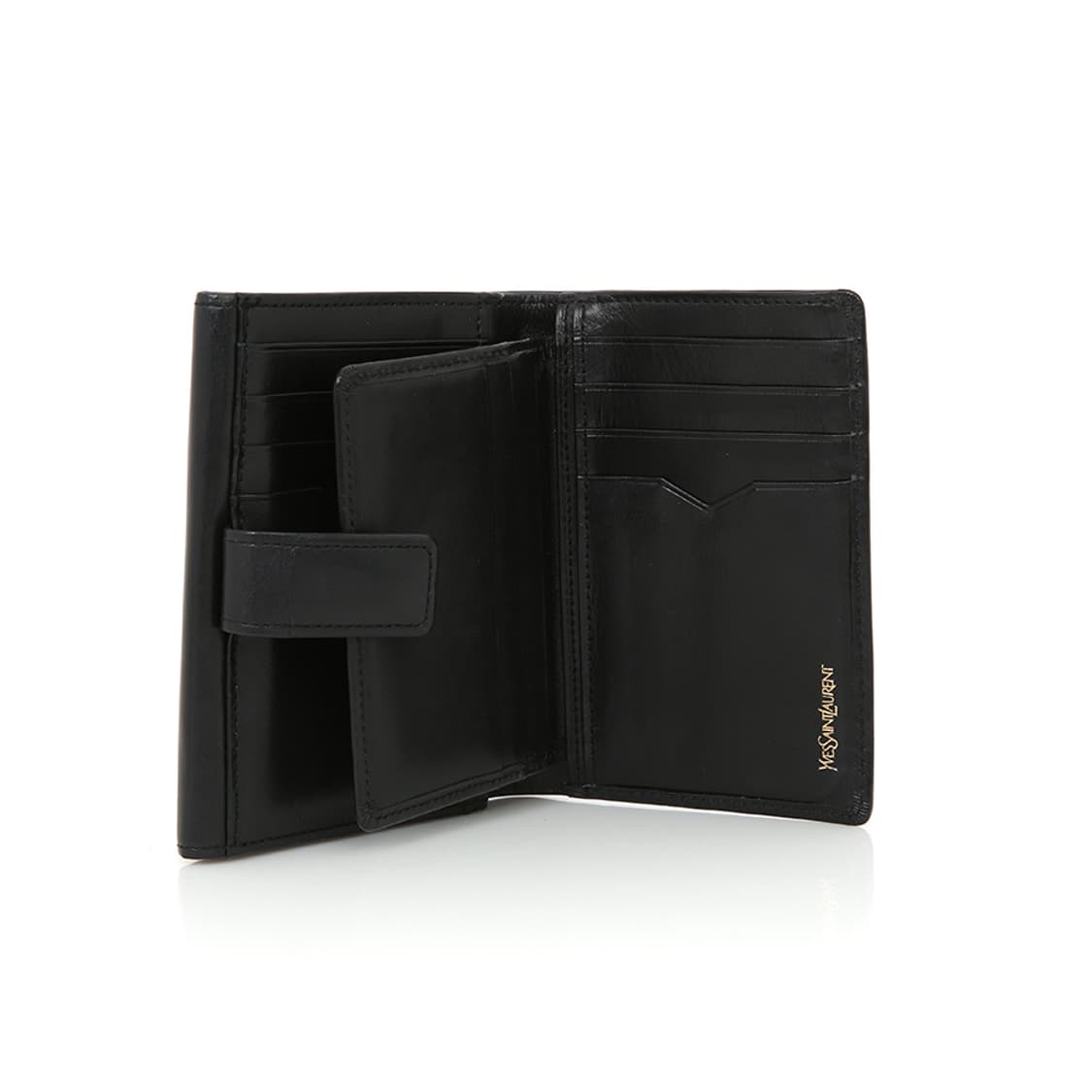입생로랑 빈티지 지갑 YSL 블랙 금장 바이폴드 월렛 상품이미지6
