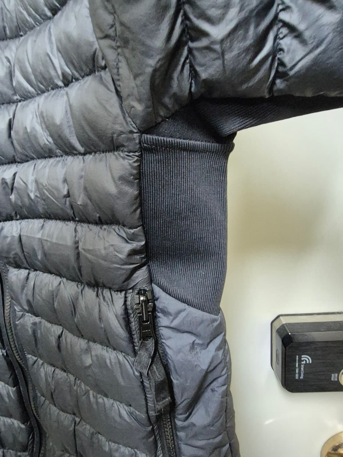 Stone island 가먼트 다잉 마이크로얀 경량 패딩 블랙 S 상품이미지8