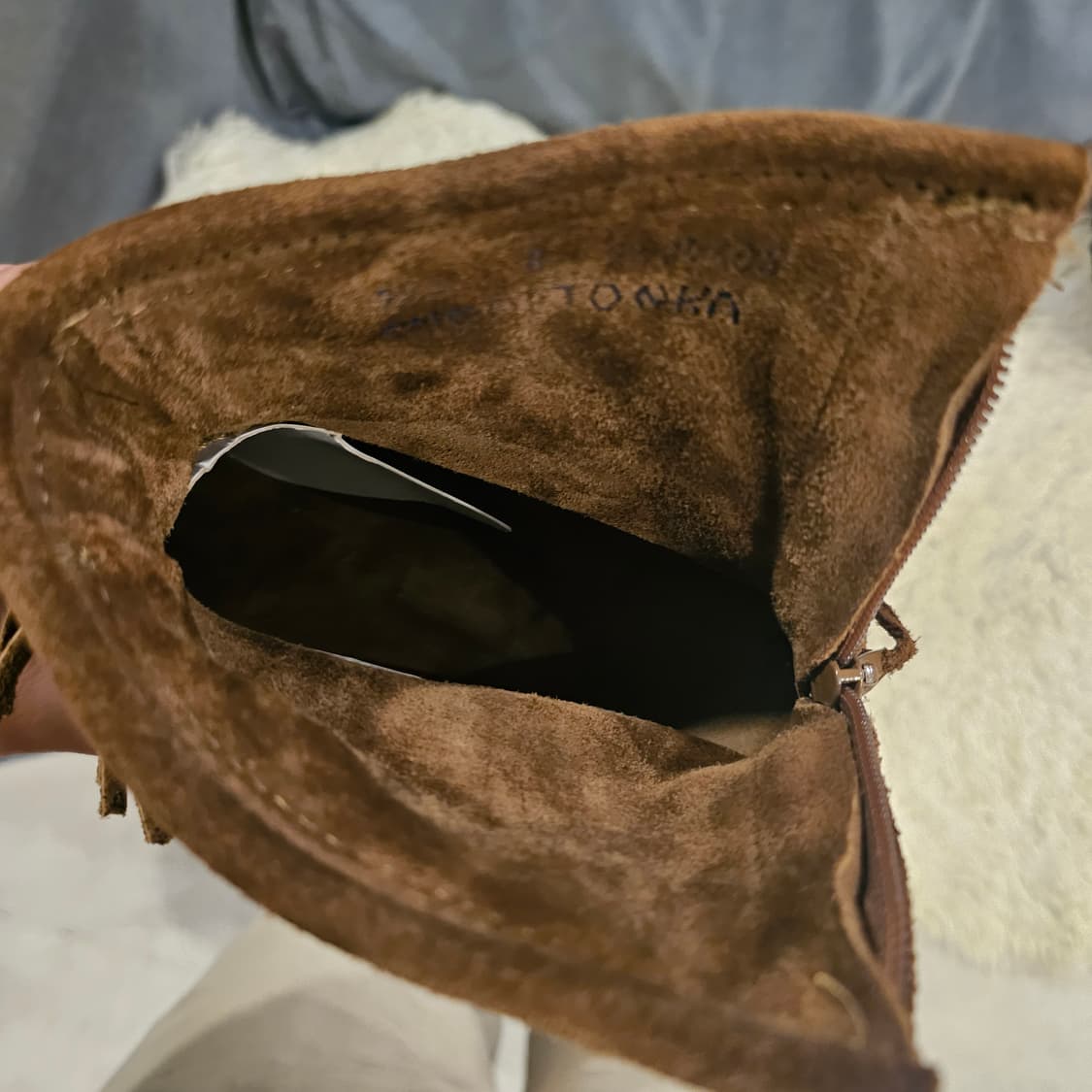 미네통카 스웨이드 웨스턴 부츠 모카신 상품이미지5