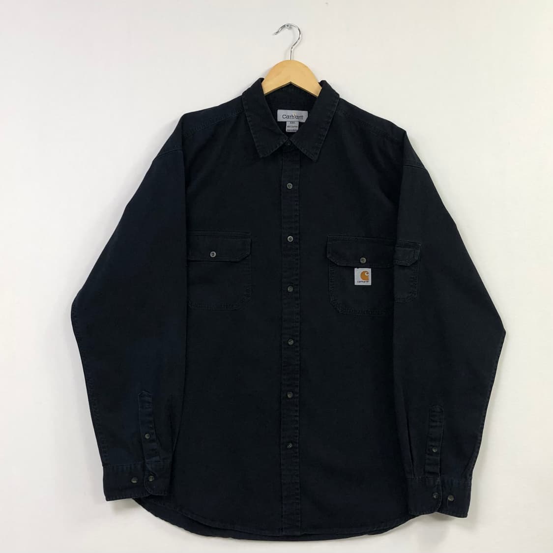 Xxl 칼하트 블랙 워크 셔츠 상품이미지2