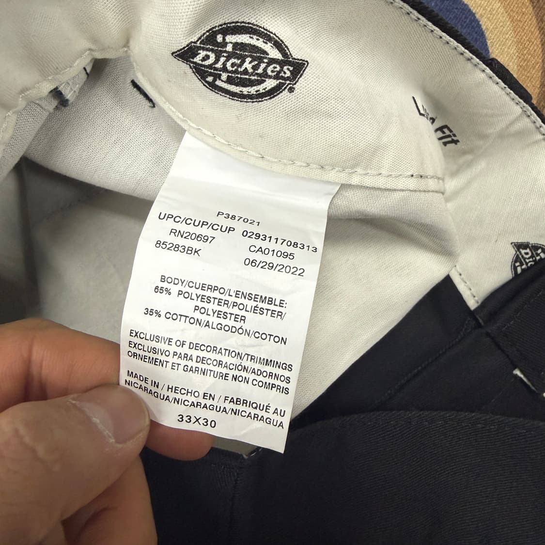 (33)디키즈Dickies 더블니 코튼팬츠(블랙) 상품이미지2