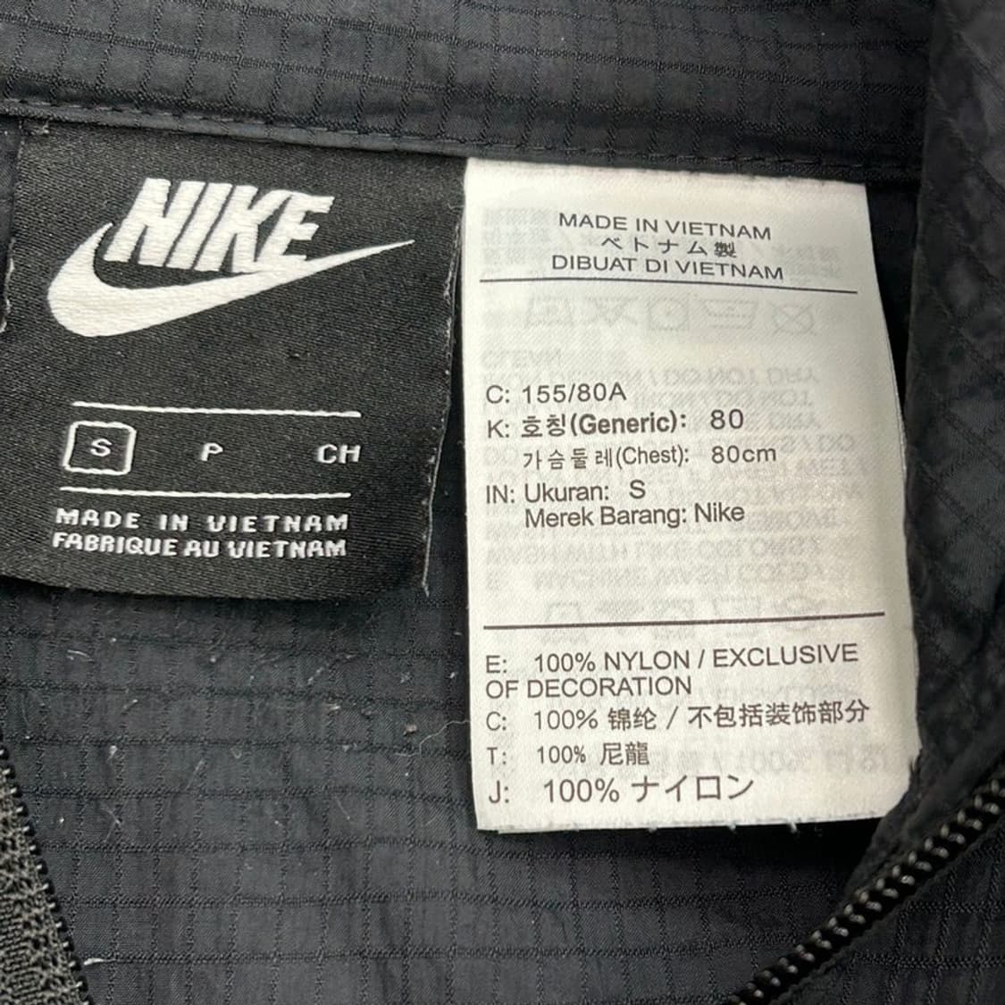 나이키 스우시 크롭 바람막이 블랙 S 상품이미지5