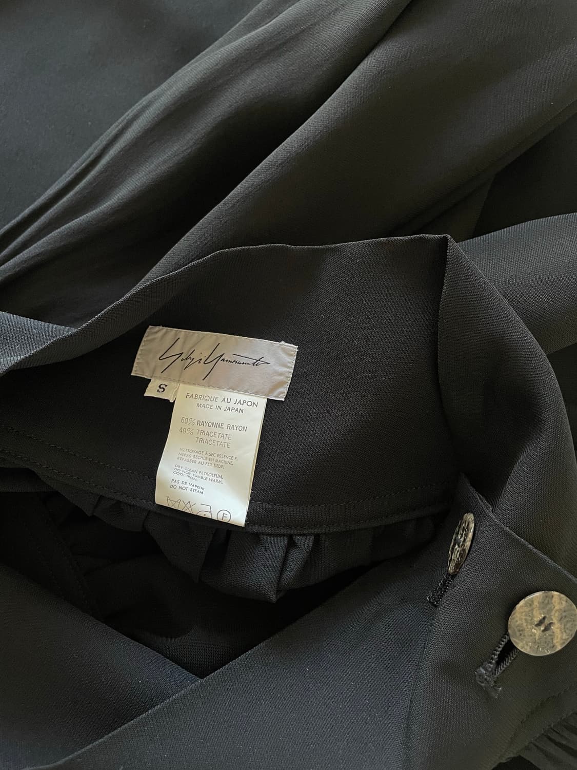 요지 야마모토 1992 SS 서클 스커트 상품이미지4