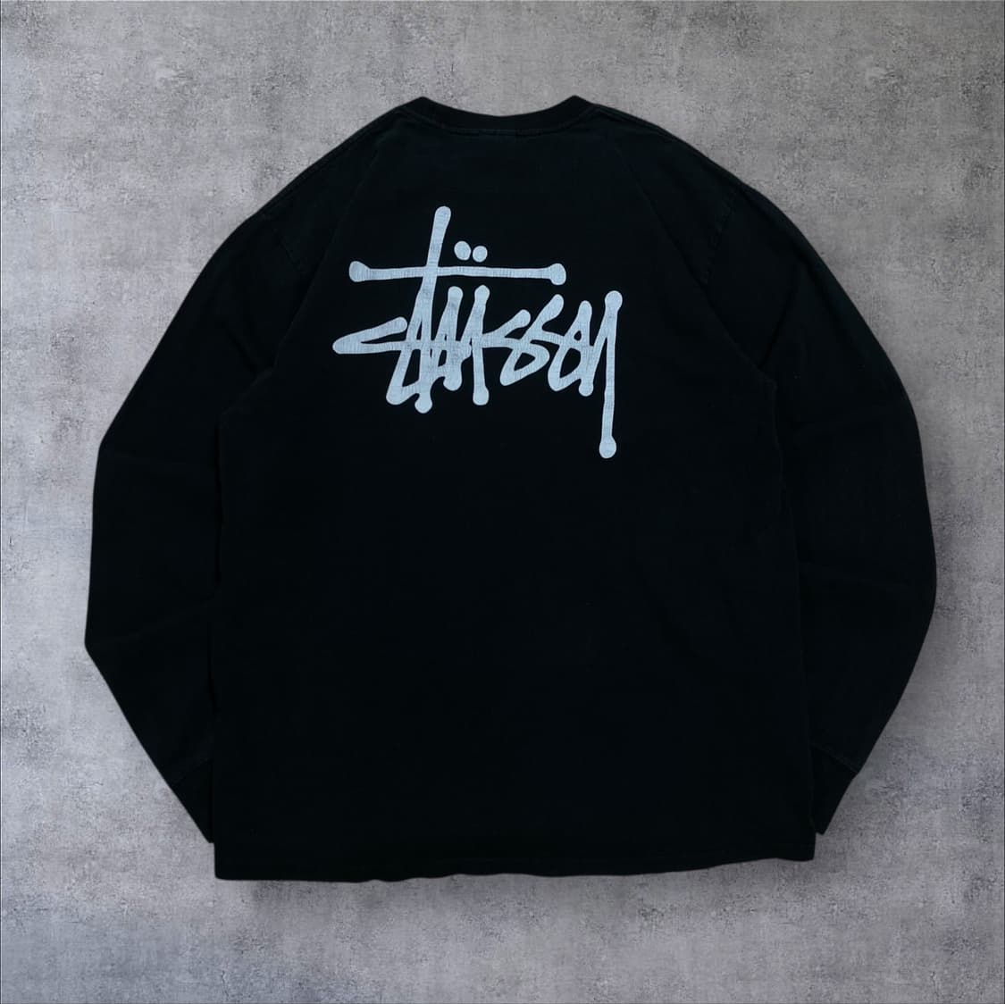 스투시 스탁 로고 블랙 롱 슬리브 상품이미지1