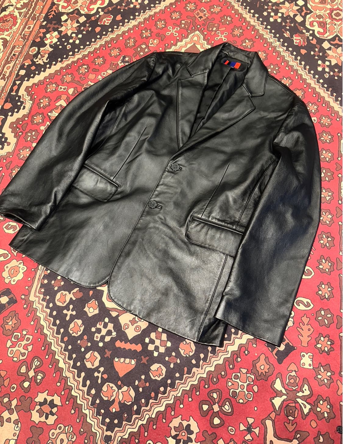 ( XL-2XL ) 가죽마이 블레이져 가죽코트 가죽카코트 레더자켓 상품이미지2