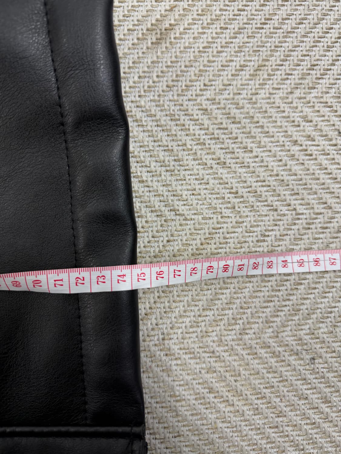 정품) 스페로네 남성 블랙 무스탕 가죽 자켓 XL 상품이미지9