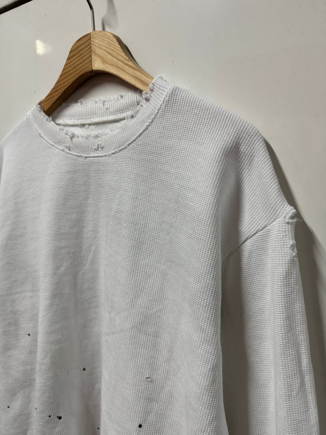 빈티지 와플 긴팔 상품이미지4