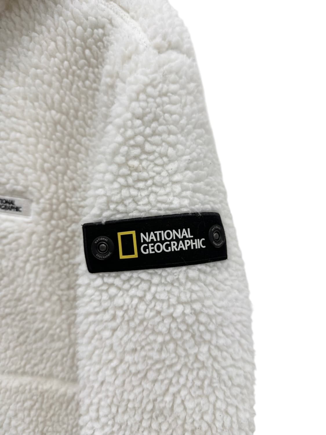 내셔널지오그래픽 플리스 후리스 후드집업 화이트 (S) 상품이미지7