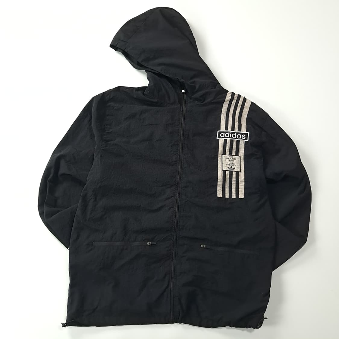 CK164 L 아디다스 00s 아디브레이크 빅로고 블랙 후드 자켓 상품이미지1