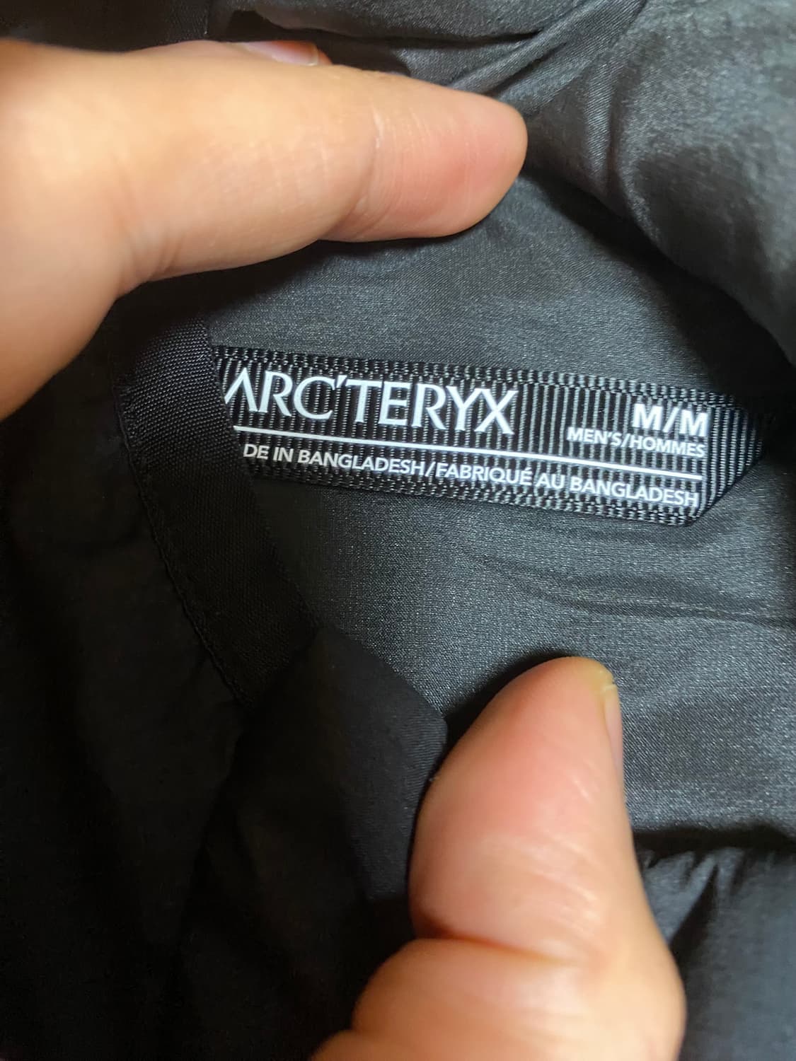 아크테릭스 아톰후디 블랙M새상품 상품이미지4