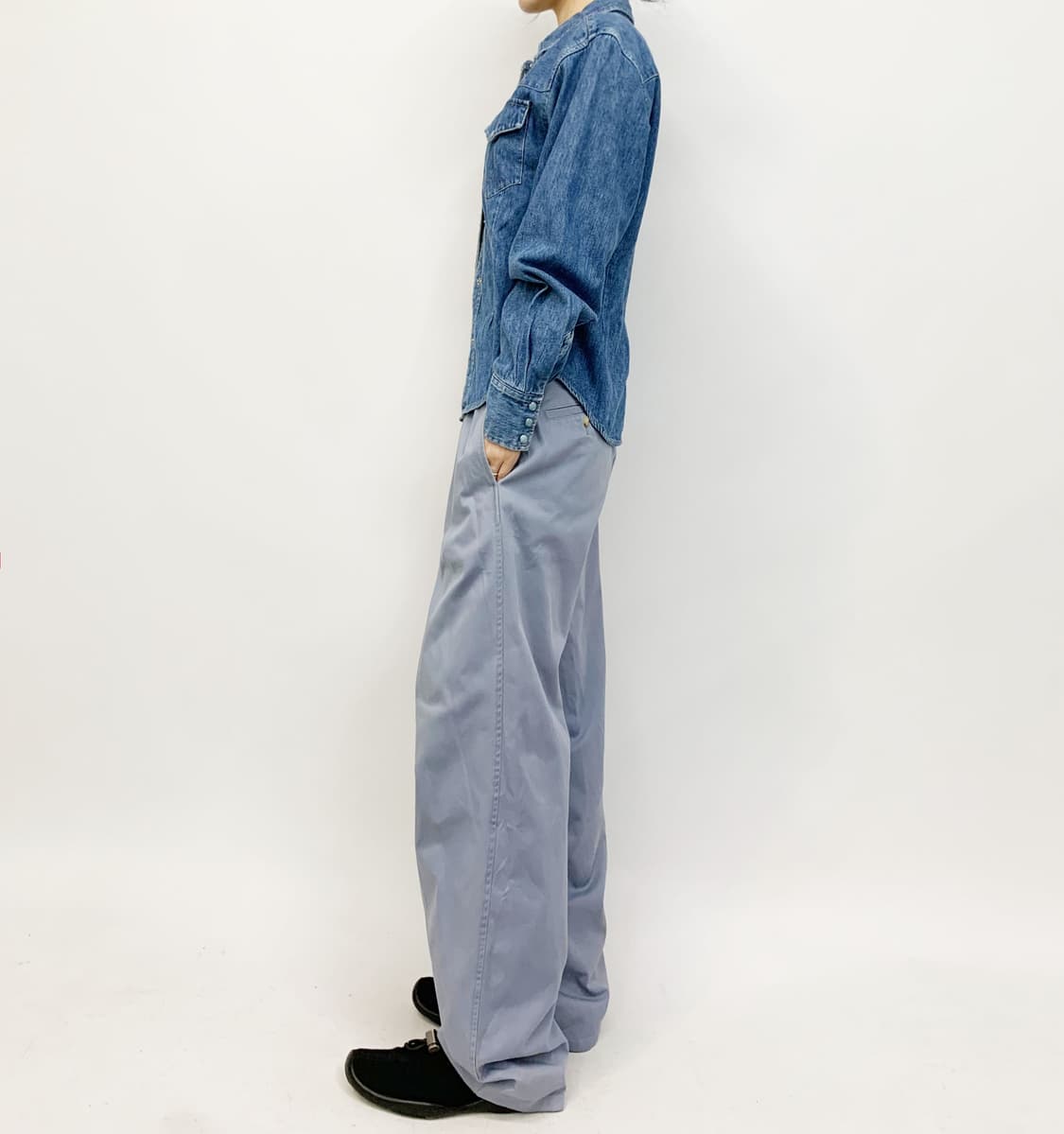 90's MILK BAR CLUB 데님 셔츠 상품이미지3