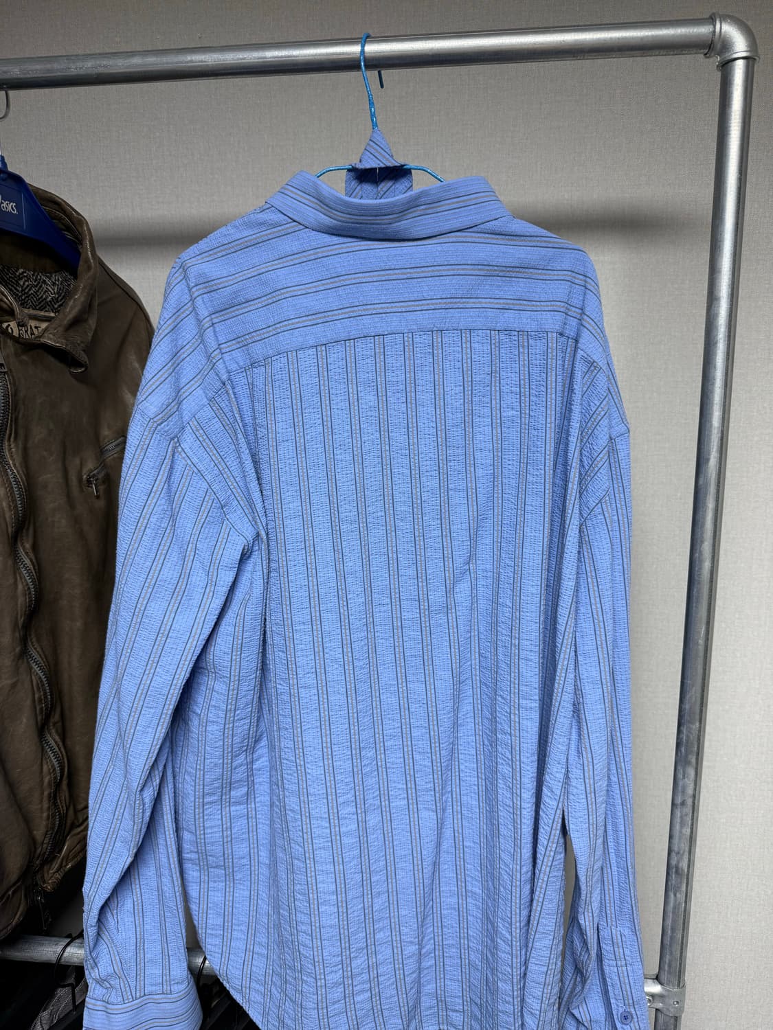 레씨토 Overfit Stripe Tie Shirts_[Blue] 상품이미지2