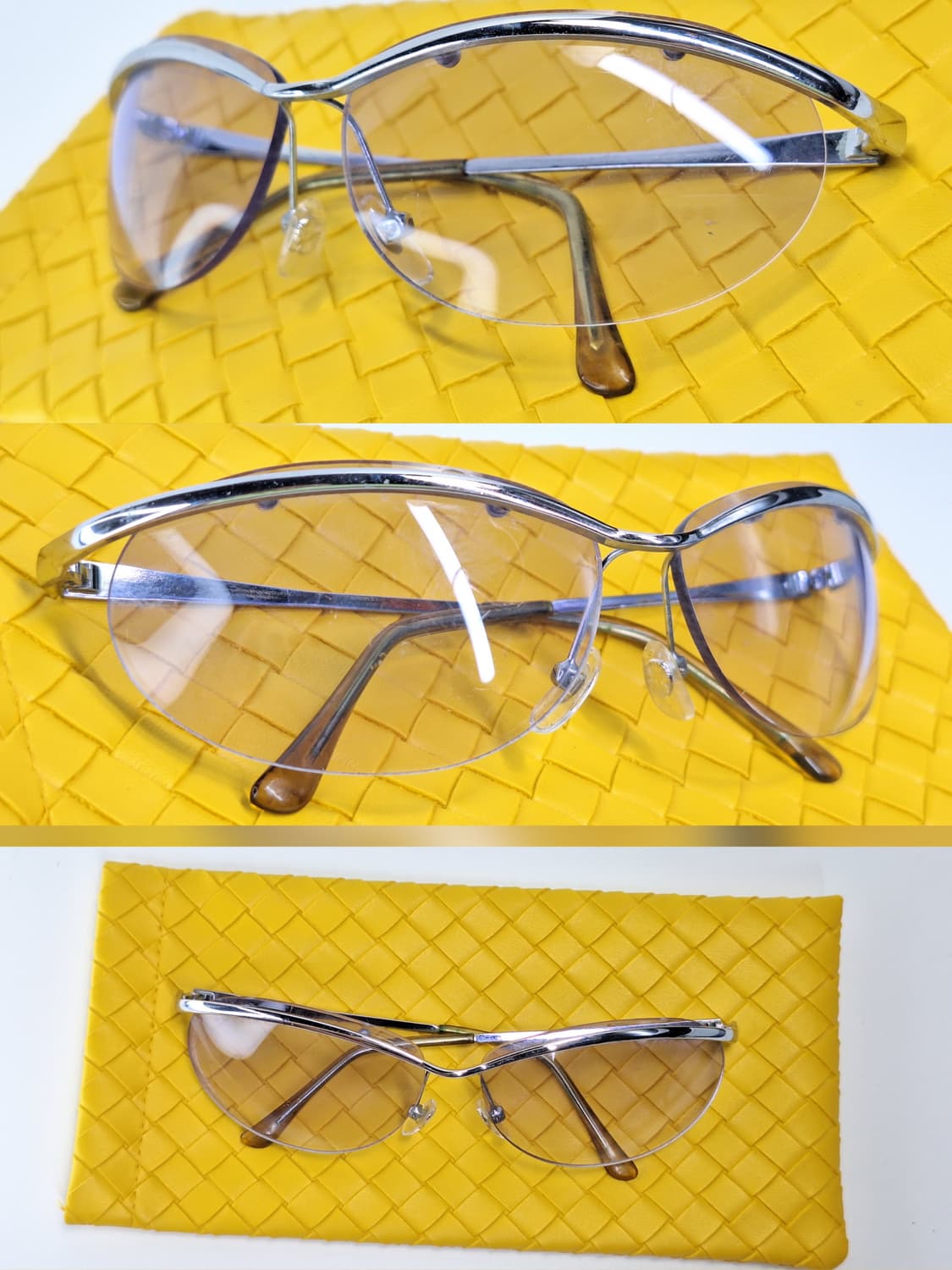 00s 일본 빈티지/실보 반무테 안경테 미니멀리즘 비즈니스 y2k 클래식 상품이미지3