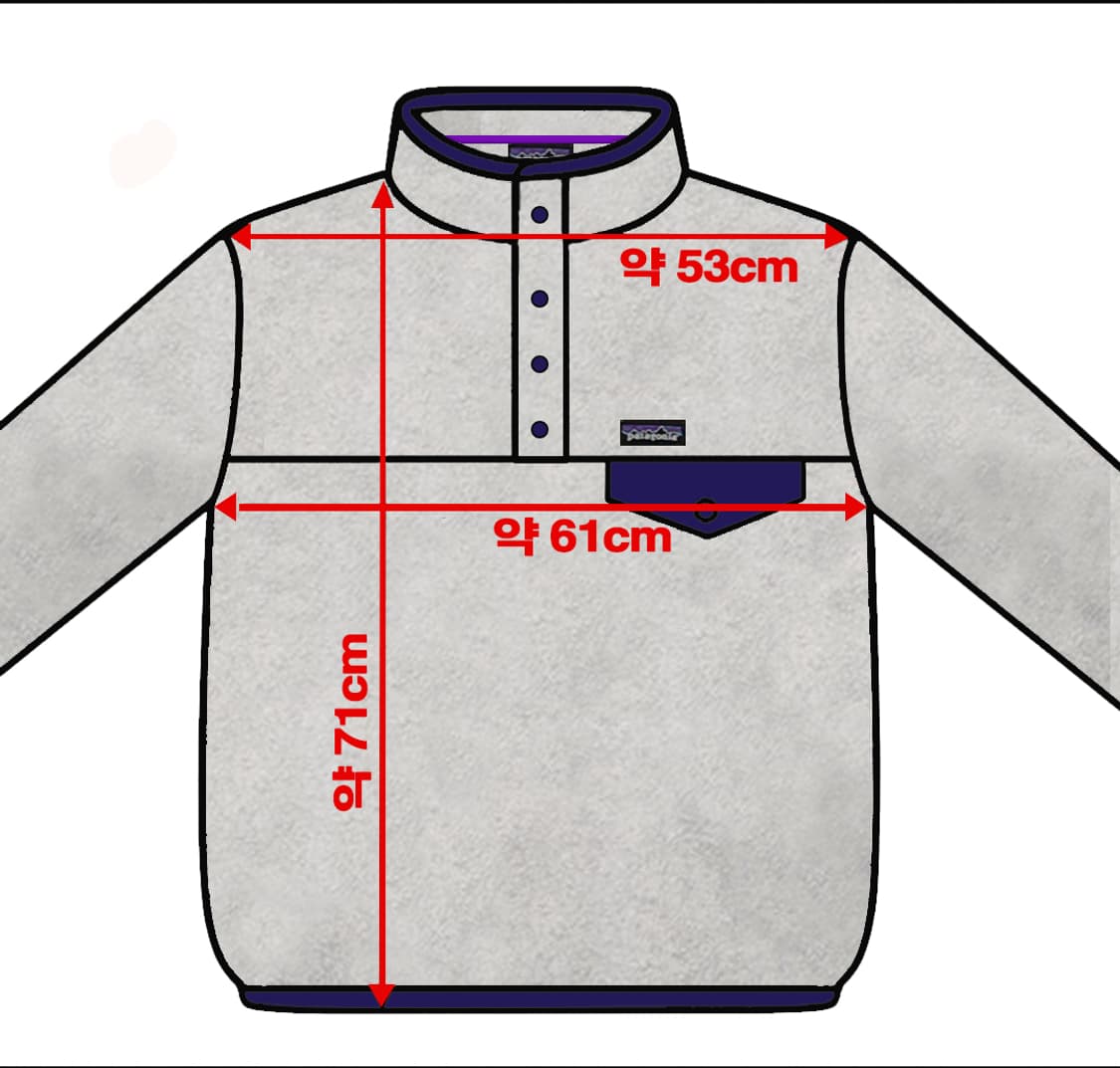 파타고니아 헤비웨이트 신칠라 스냅티 풀오버 오트밀헤더  M 상품이미지7