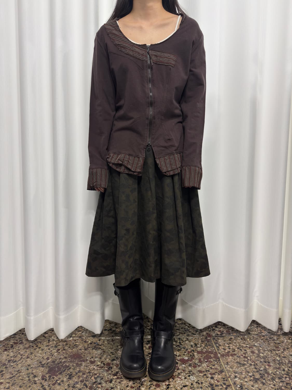 uniqlo camo midi skirt 상품이미지1