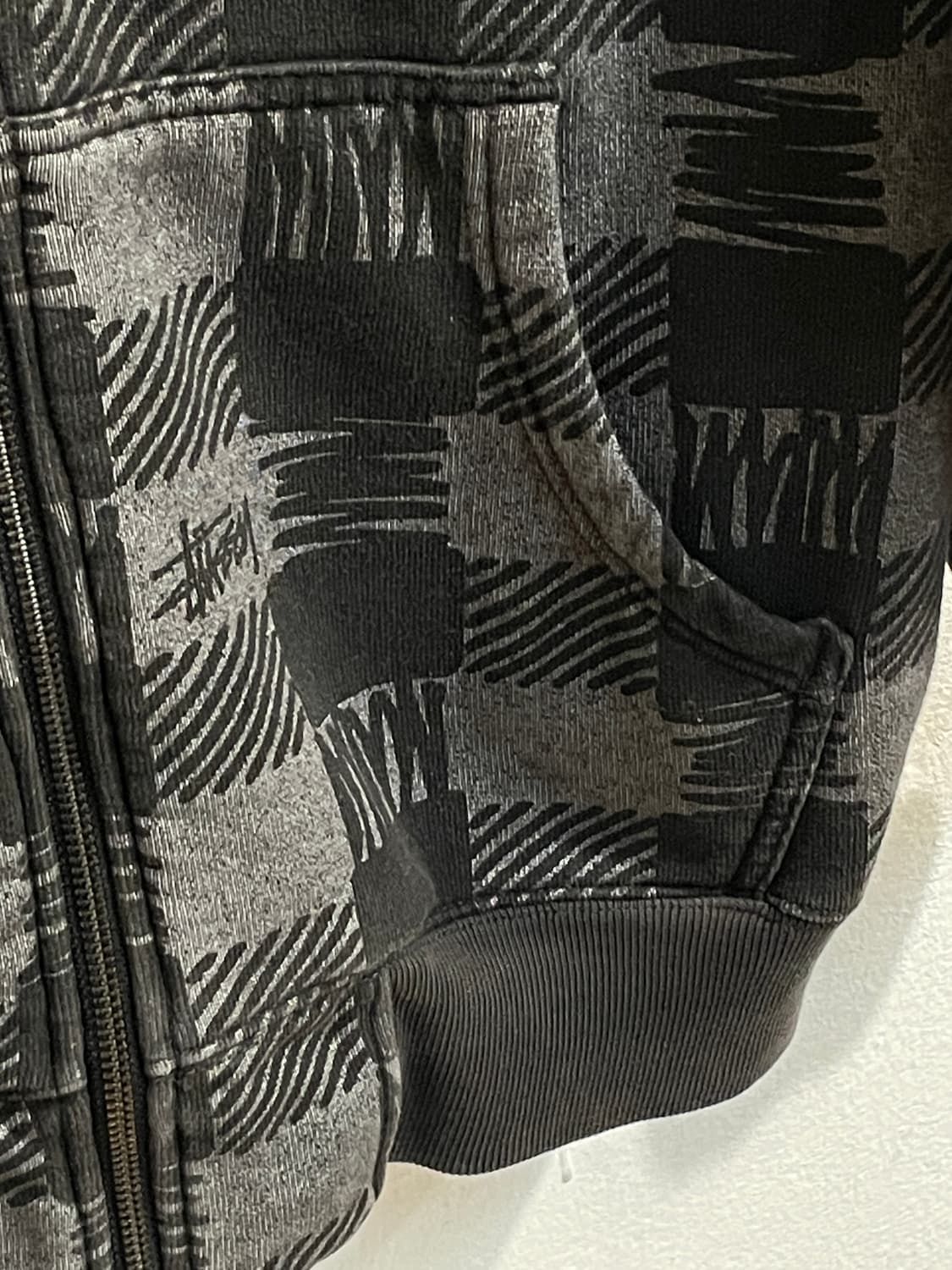 스투시 체크 집업 후드 상품이미지5