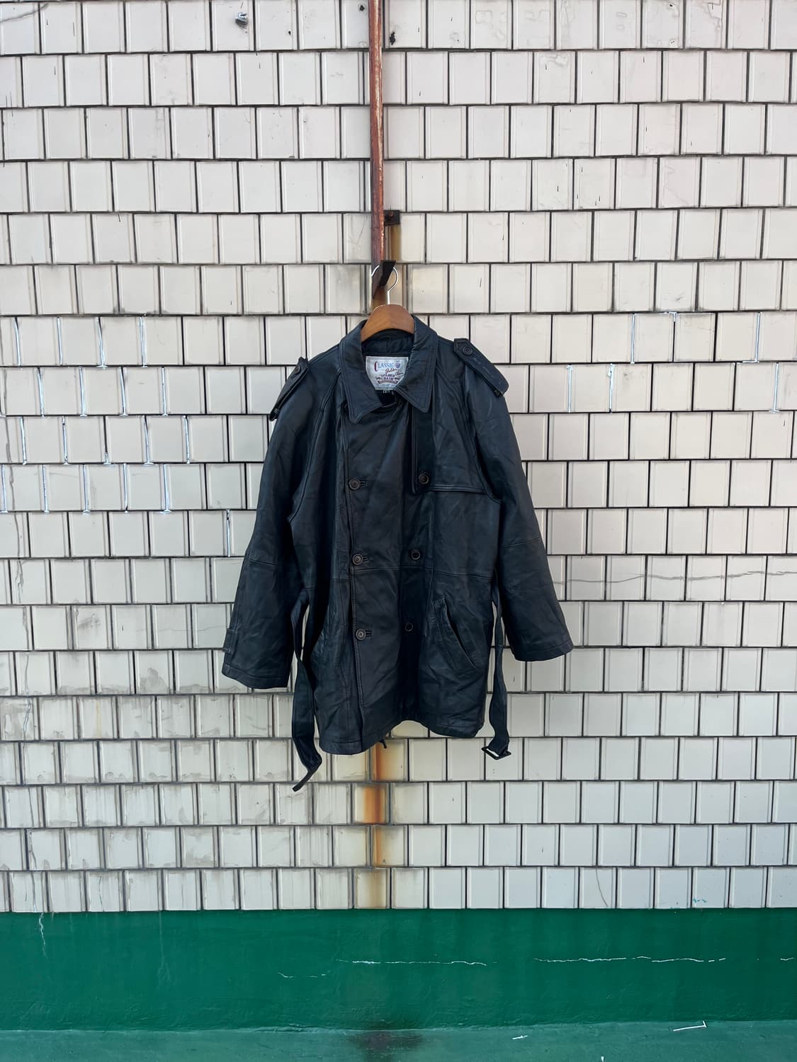 Vintage 양가죽 밀리터리 디테일 양가죽 카코트 상품이미지1