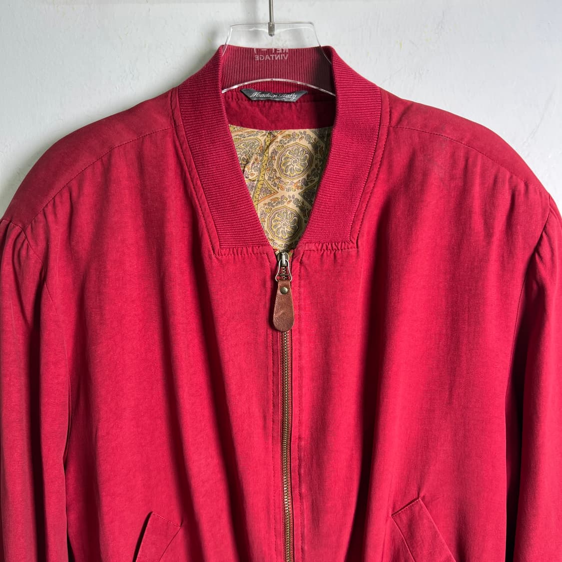 pennesi 페네시 이탈리아 빈티지 레드 봄버 자켓 48 상품이미지4