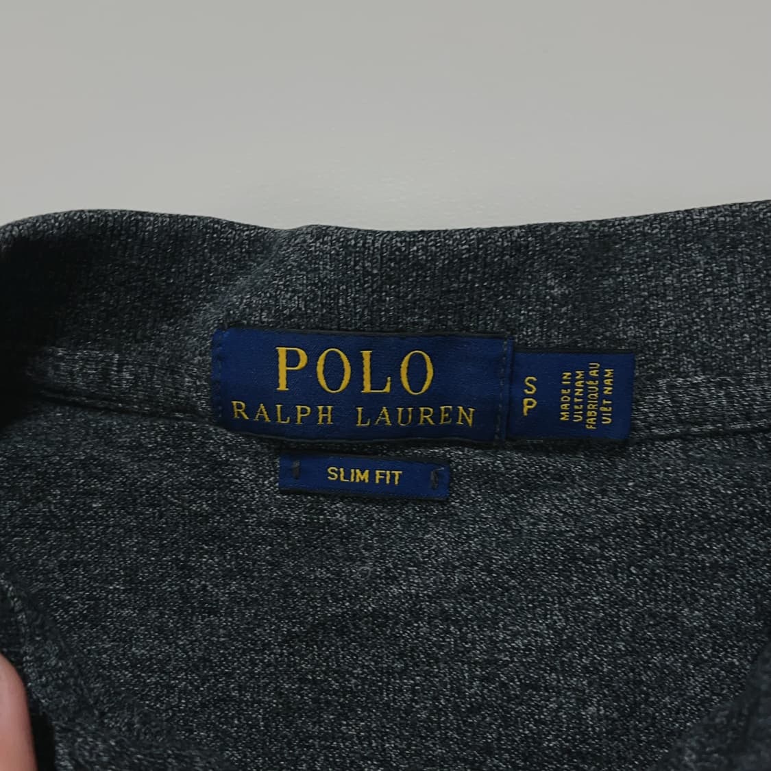 [정품] 폴로 챠콜 / 화이트포니 반팔카라티 [ S ] 상품이미지4