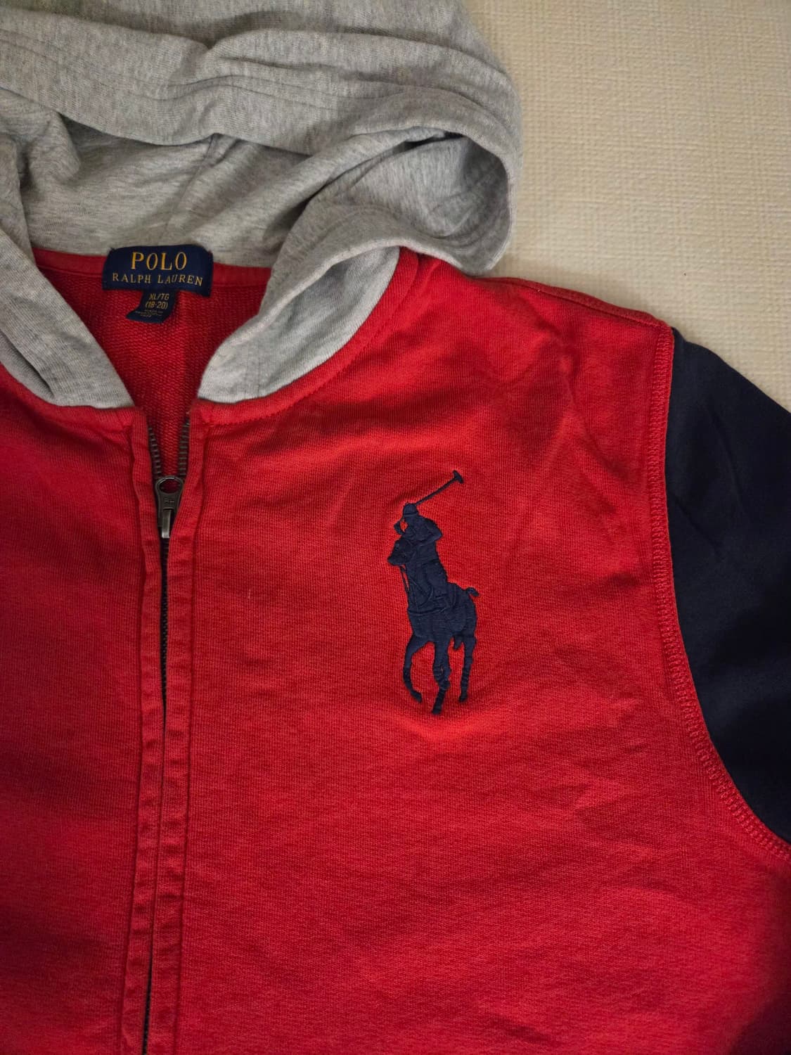 폴로랄프로렌 남여공용빅포니 후드집업 상품이미지2