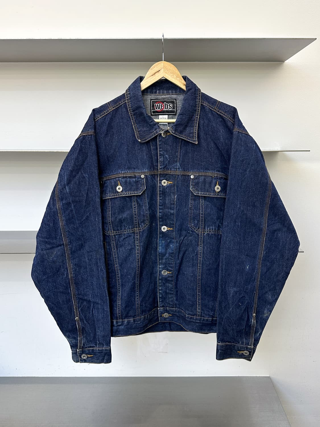 웹스 올드스쿨 힙합 데님 자켓 상품이미지1